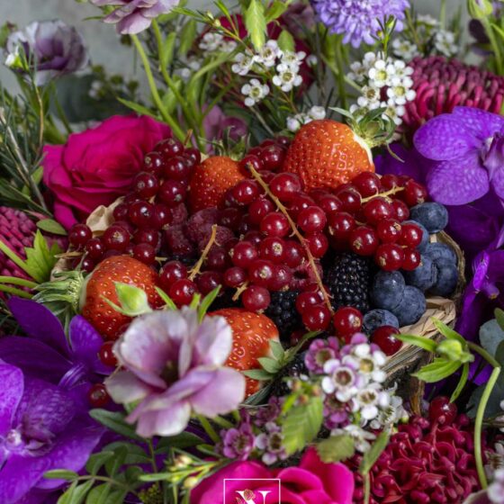 Détail sur un panier de saison coloré Narmino